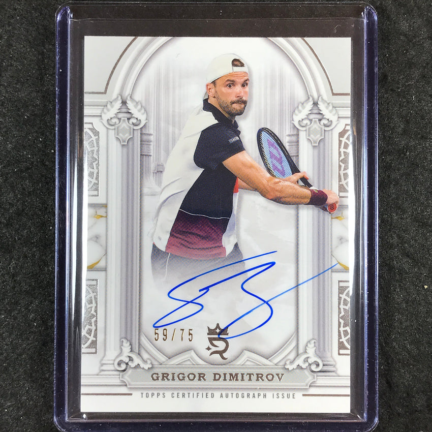 2024 Topps Royalty Tennis GRIGOR DIMITROV Imperial Ink Auto Base 59/75