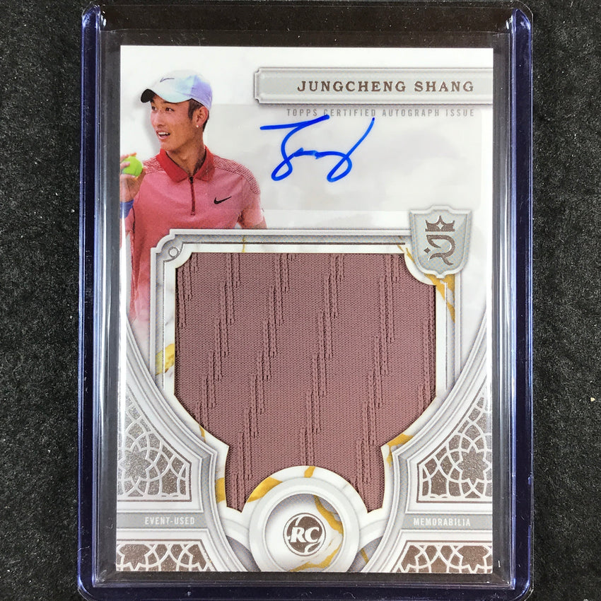 2024 Topps Royalty Tennis JUNGCHENG SHANG Rookie Relic Auto Base 41/75