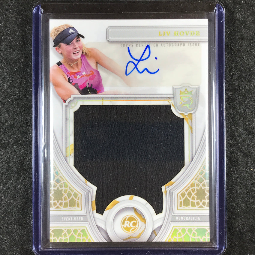 2024 Topps Royalty Tennis LIV HOVDE Rookie Relic Auto Gold 10/10