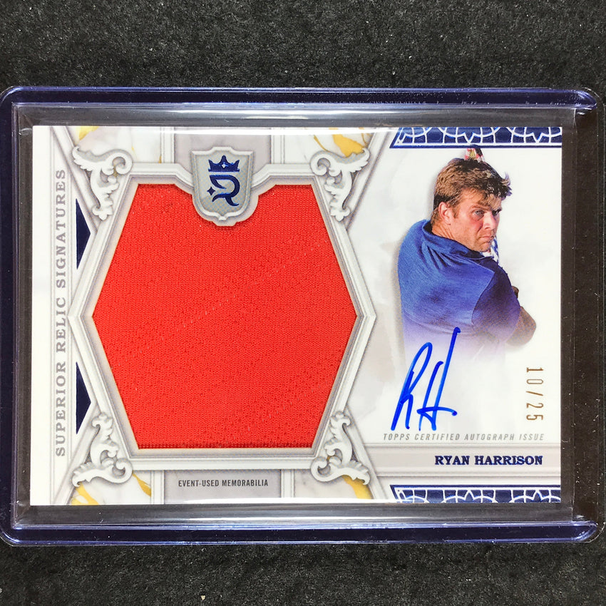 2024 Topps Royalty Tennis RYAN HARRISON Superior Relic Signatures Auto 10/25
