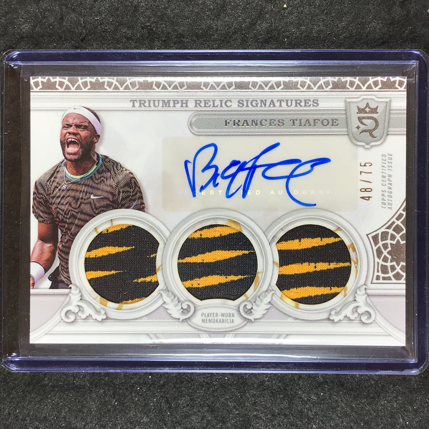 2024 Topps Royalty Tennis FRANCES TIAFOE Triumph Relic Signatures Auto 48/75