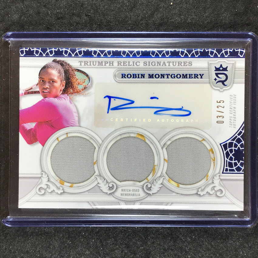 2024 Topps Royalty Tennis ROBIN MONTGOMERY Triumph Relic Signatures Auto 3/25