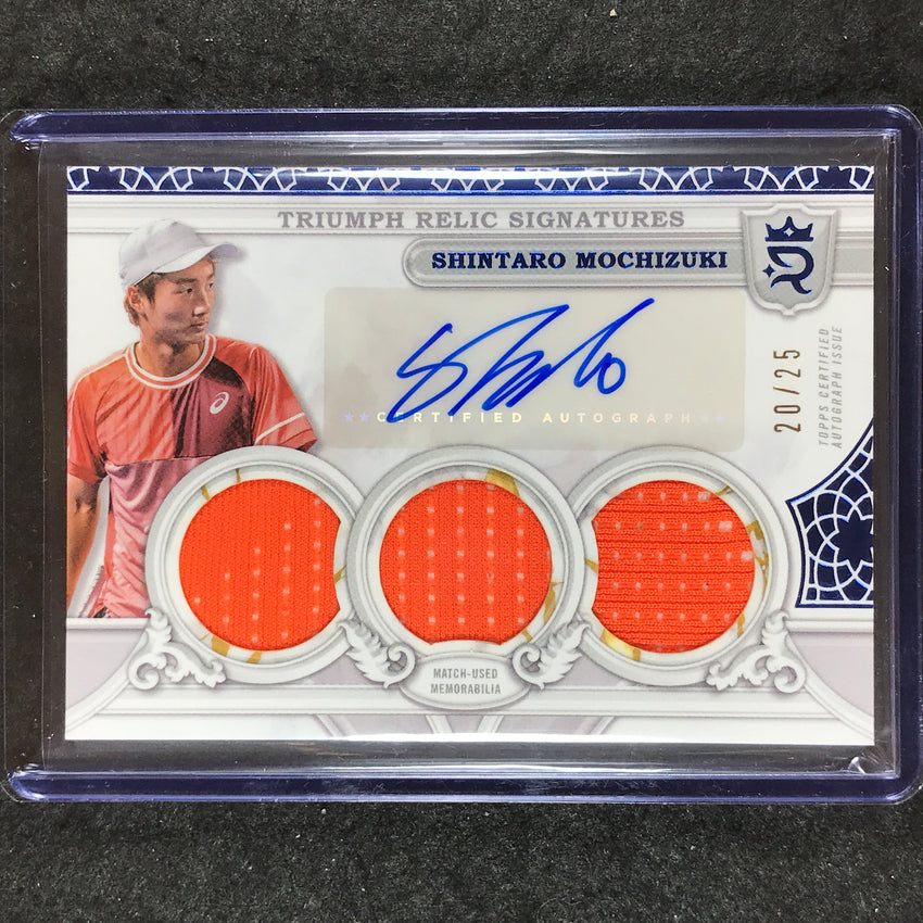 2024 Topps Royalty Tennis SHINTARO MOCHIZUKI Triumph Relic Signatures Auto 20/25