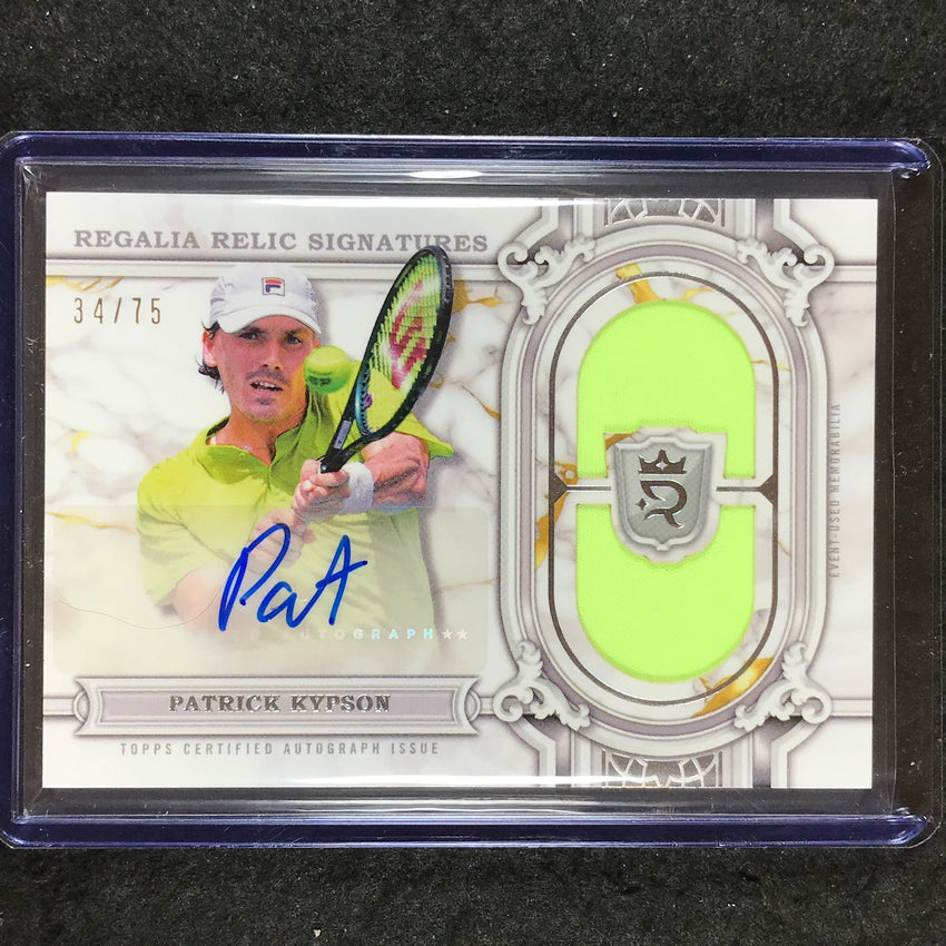 2024 Topps Royalty Tennis PATRICK KYPSON Regalia Relic Signatures Auto 34/75