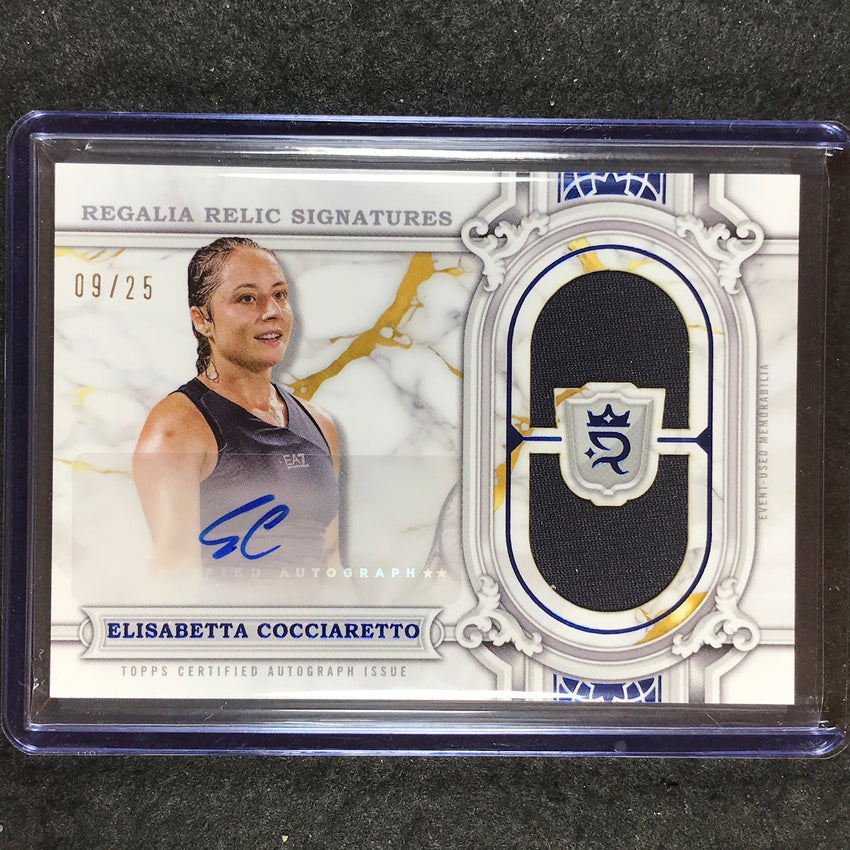 2024 Topps Royalty Tennis ELISABETTA COCCIARETTO Regalia Relic Auto Blue 9/25