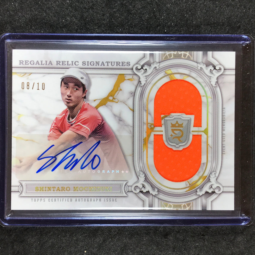 2024 Topps Royalty Tennis SHINTARO MOCHIZUKI Regalia Relic Signatures Auto 8/10
