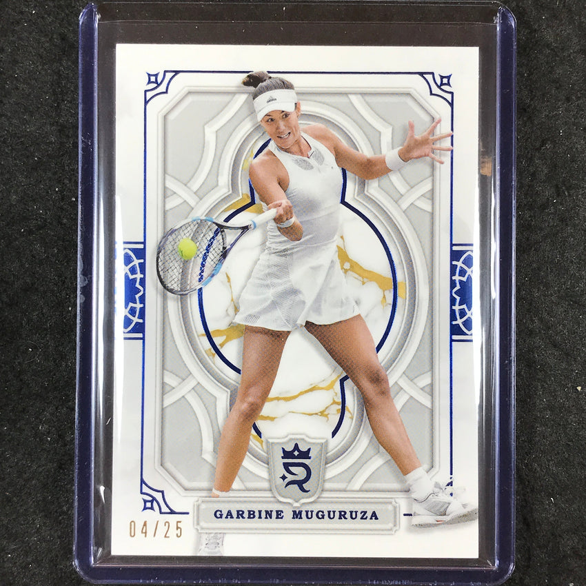 2024 Topps Royalty Tennis GARBINE MUGURUZA Base Blue 4/25 #43