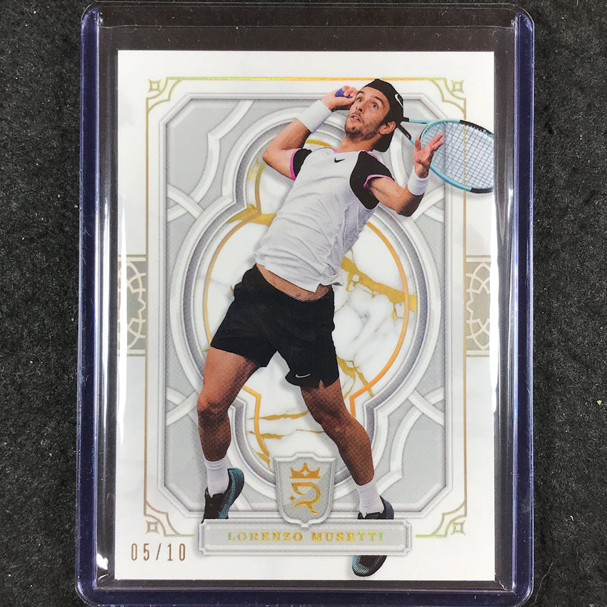 2024 Topps Royalty Tennis LORENZO MUSETTI Base Gold 5/10 #46