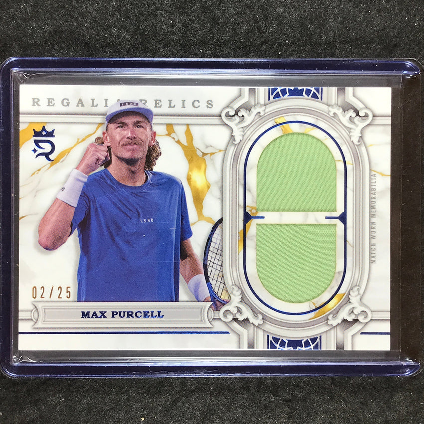 2024 Topps Royalty Tennis MAX PURCELL Regalia Relics Blue 2/25