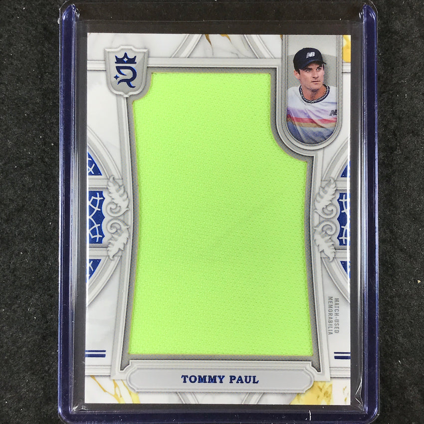 2024 Topps Royalty Tennis TOMMY PAUL Relic Jewels Blue 13/25