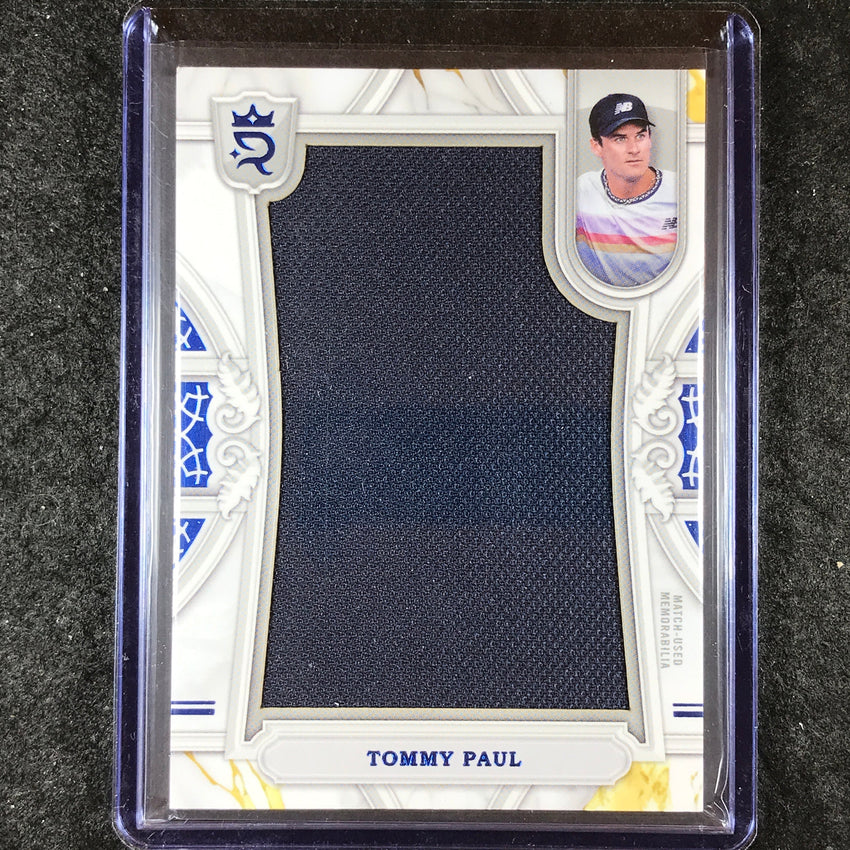 2024 Topps Royalty Tennis TOMMY PAUL Relic Jewels Blue 18/25