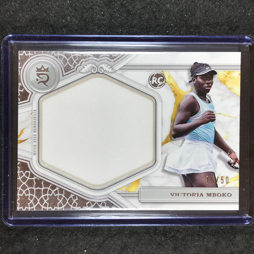 2024 Topps Royalty Tennis VICTORIA MBOKO Rookie Jumbo Relic Base 35/50