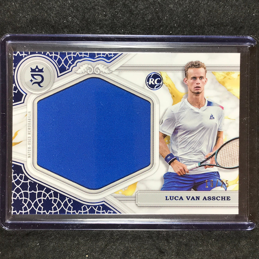2024 Topps Royalty Tennis LUCA VAN ASSCHE Rookie Jumbo Relic Blue 19/25