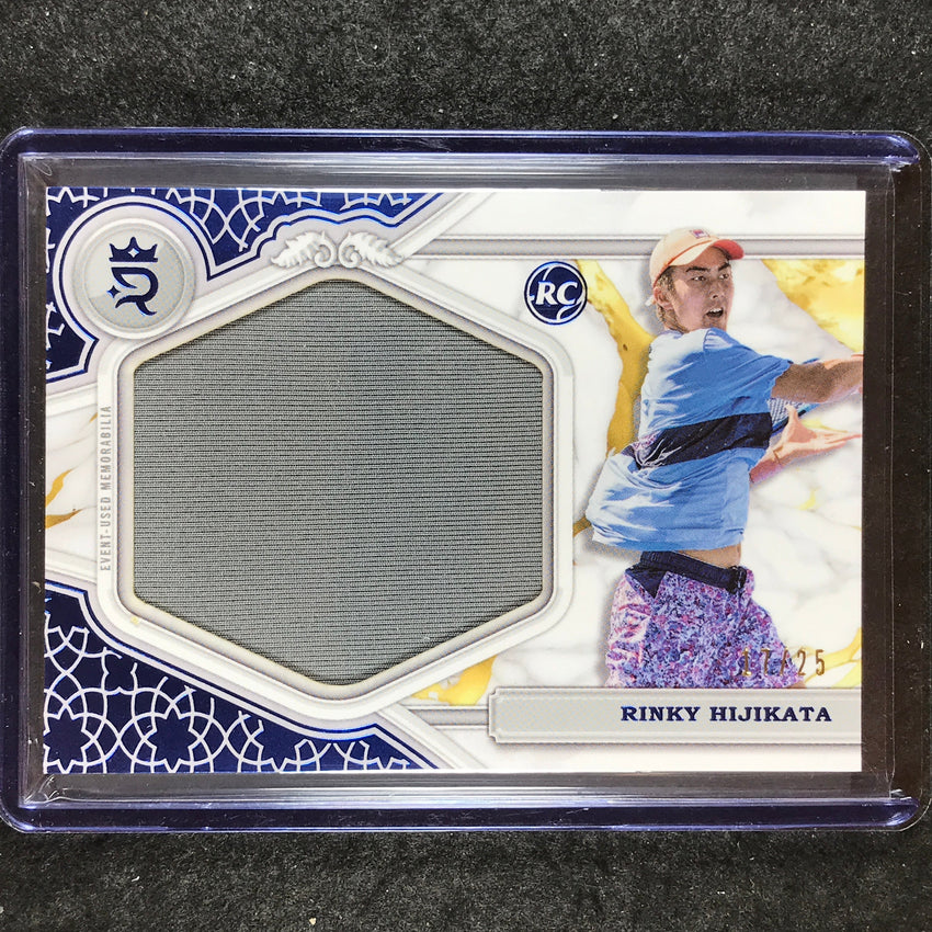 2024 Topps Royalty Tennis RINKY HIJIKATA Rookie Jumbo Relic Blue 17/25