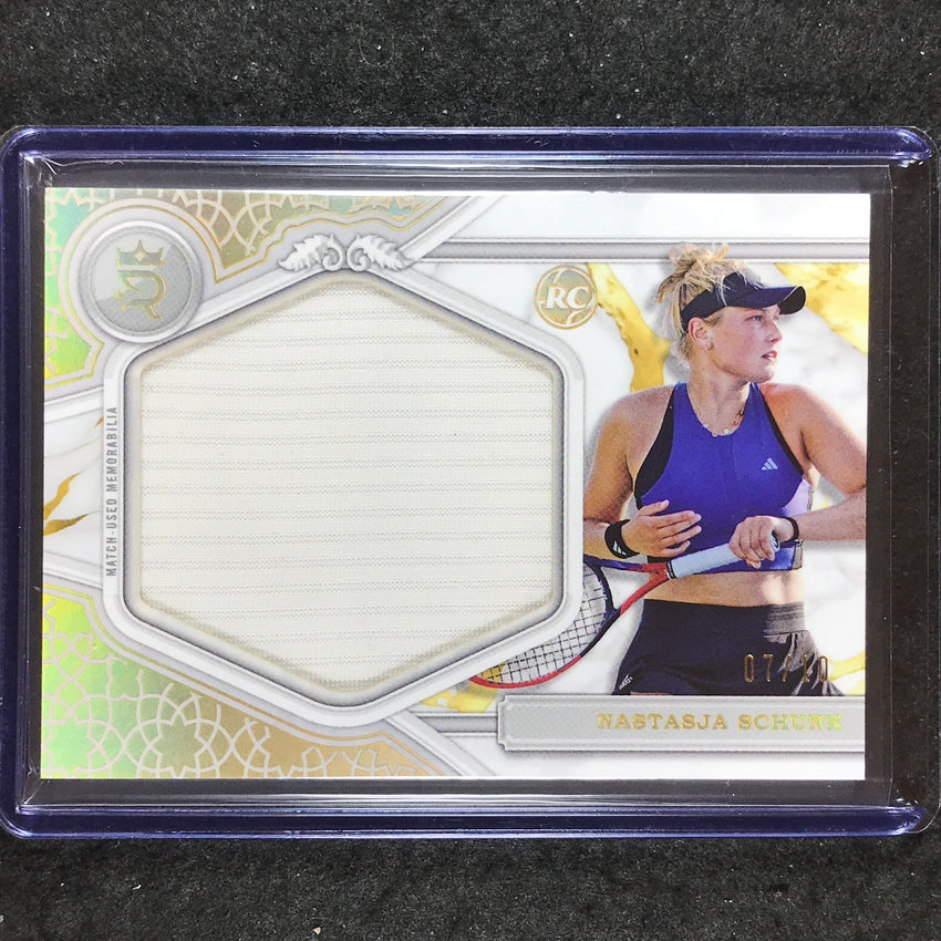 2024 Topps Royalty Tennis NASTASJA SCHUNK Rookie Jumbo Relic Gold 7/10