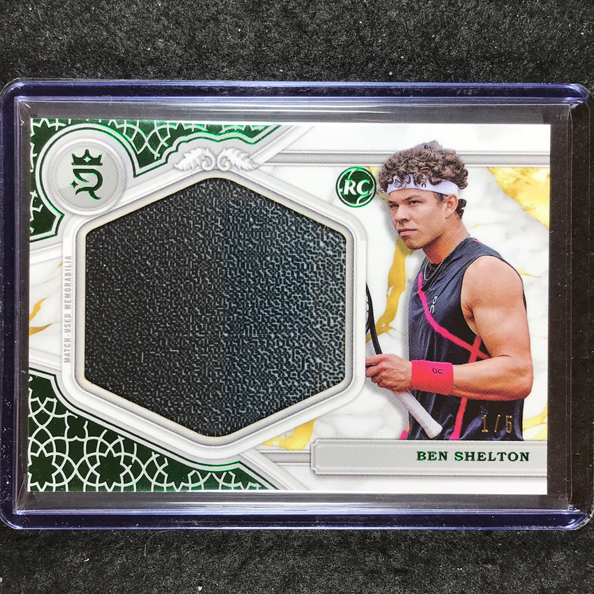 2024 Topps Royalty Tennis BEN SHELTON Rookie Jumbo Relic Green 1/5