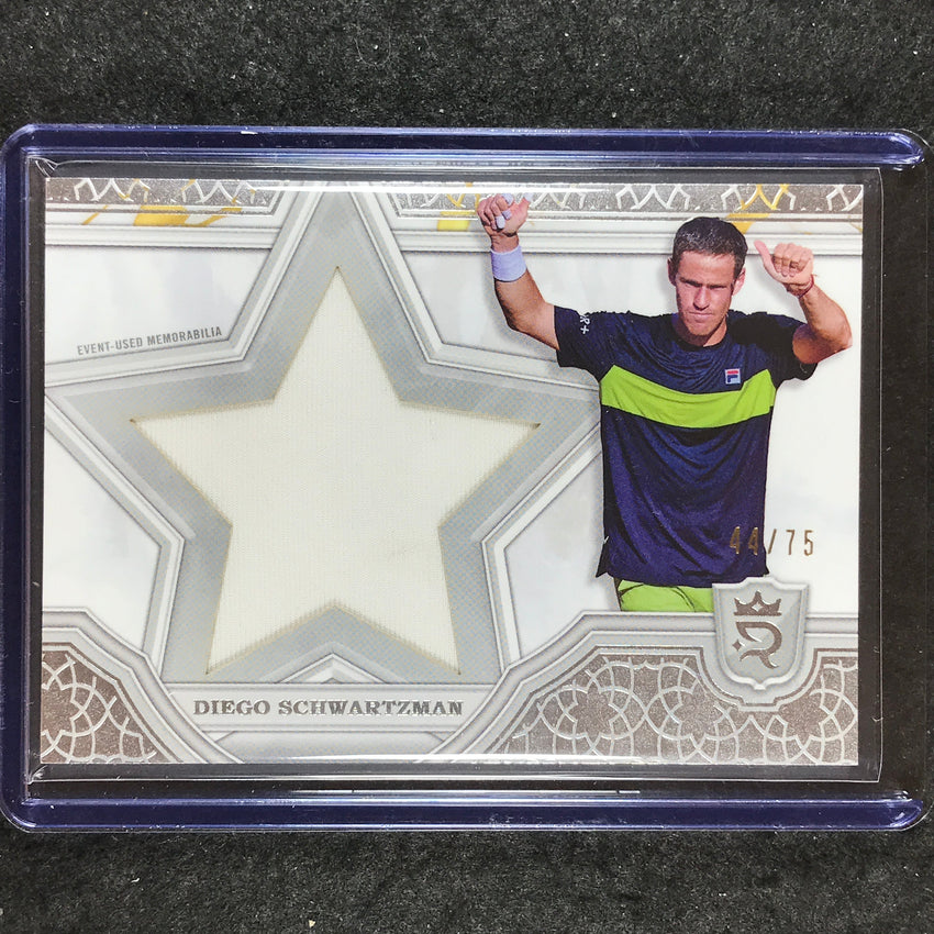 2024 Topps Royalty Tennis DIEGO SCHWARTZMAN Star Relics Base 44/75