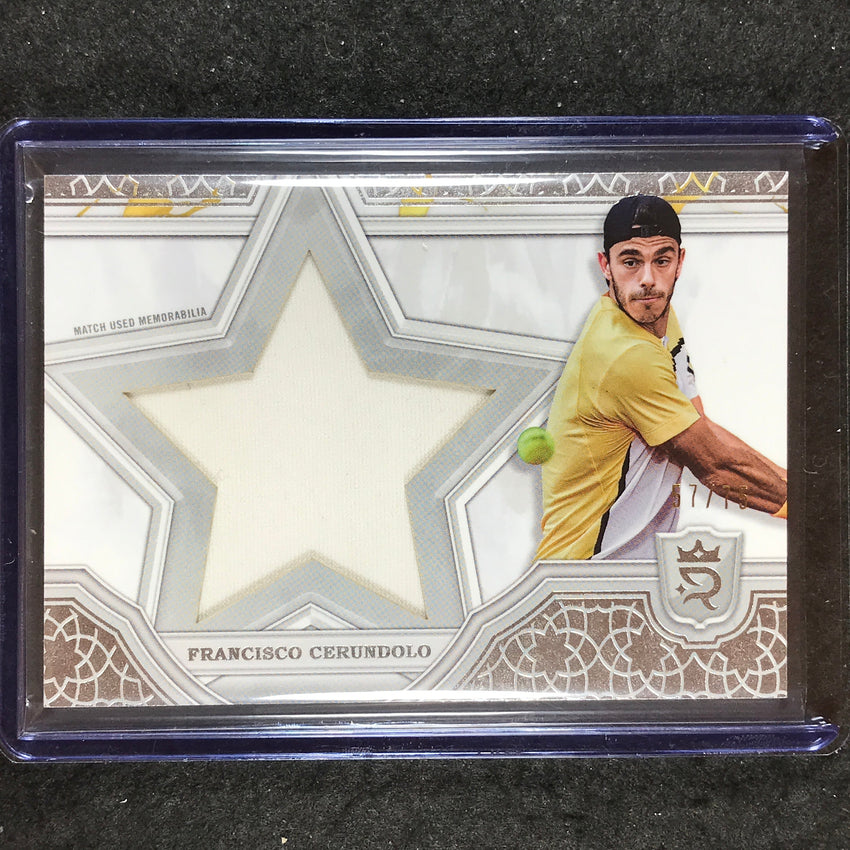 2024 Topps Royalty Tennis FRANCISCO CERUNDOLO Star Relics Base 57/75