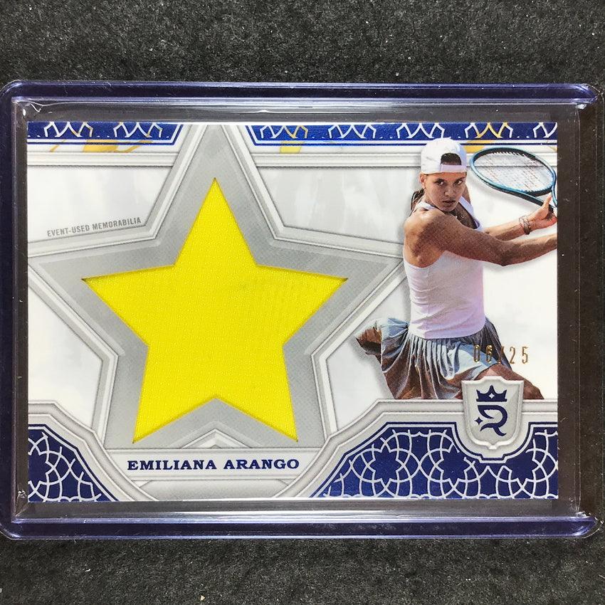 2024 Topps Royalty Tennis EMILIANA ARANGO Star Relics Blue 6/25