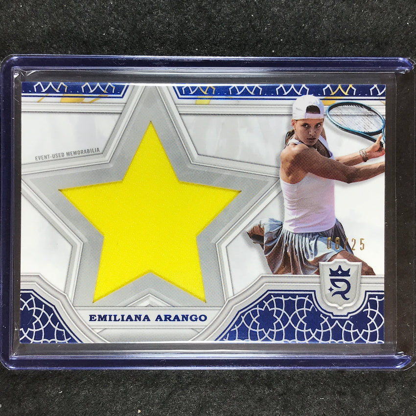 2024 Topps Royalty Tennis EMILIANA ARANGO Star Relics Blue 8/25