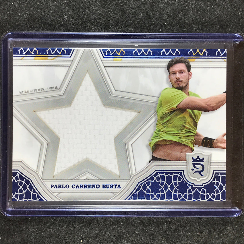 2024 Topps Royalty Tennis PABLO CARRENO BUSTA Star Relics Blue 9/25