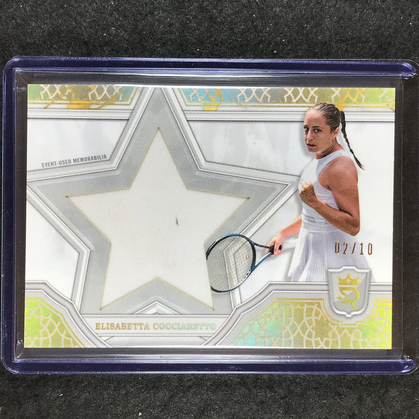 2024 Topps Royalty Tennis ELISABETTA COCCIARETTO Star Relics Gold 2/10