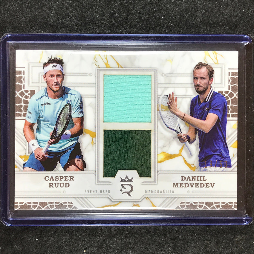 2024 Topps Royalty Tennis RUUD DANIIL MEDVEDEV Prodigious Pairings Relic 19/50