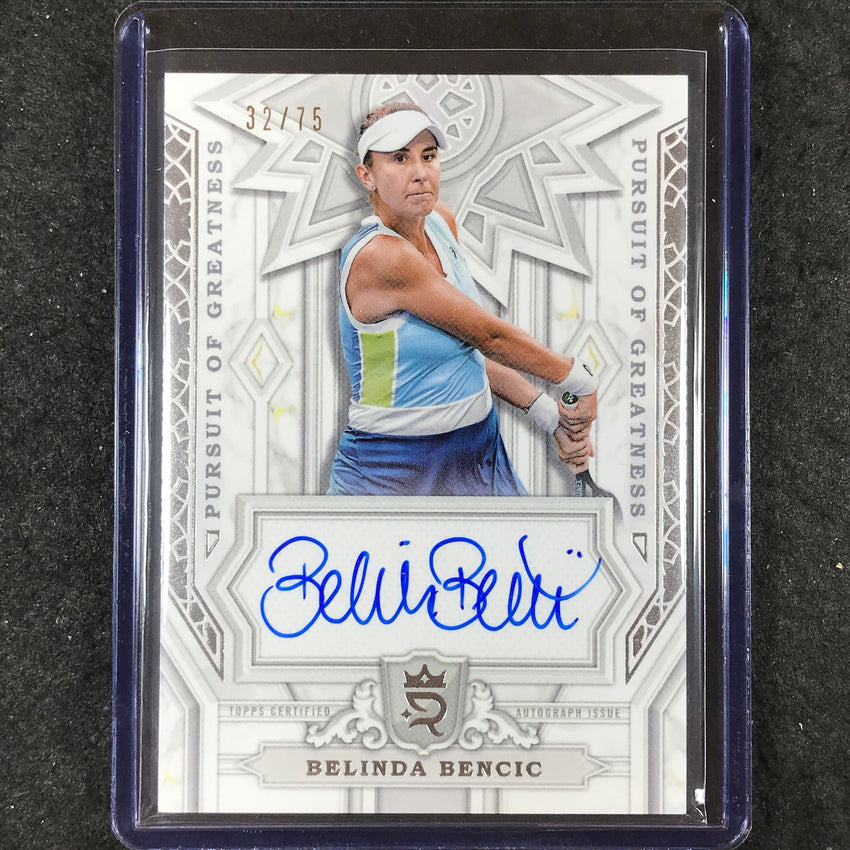 2024 Topps Royalty Tennis BELINDA BENCIC Pursuit of Greatness Auto Base 32/75