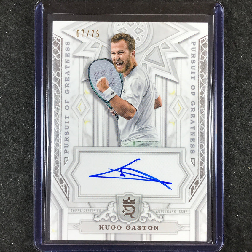 2024 Topps Royalty Tennis HUGO GASTON Pursuit of Greatness Auto Base 67/75