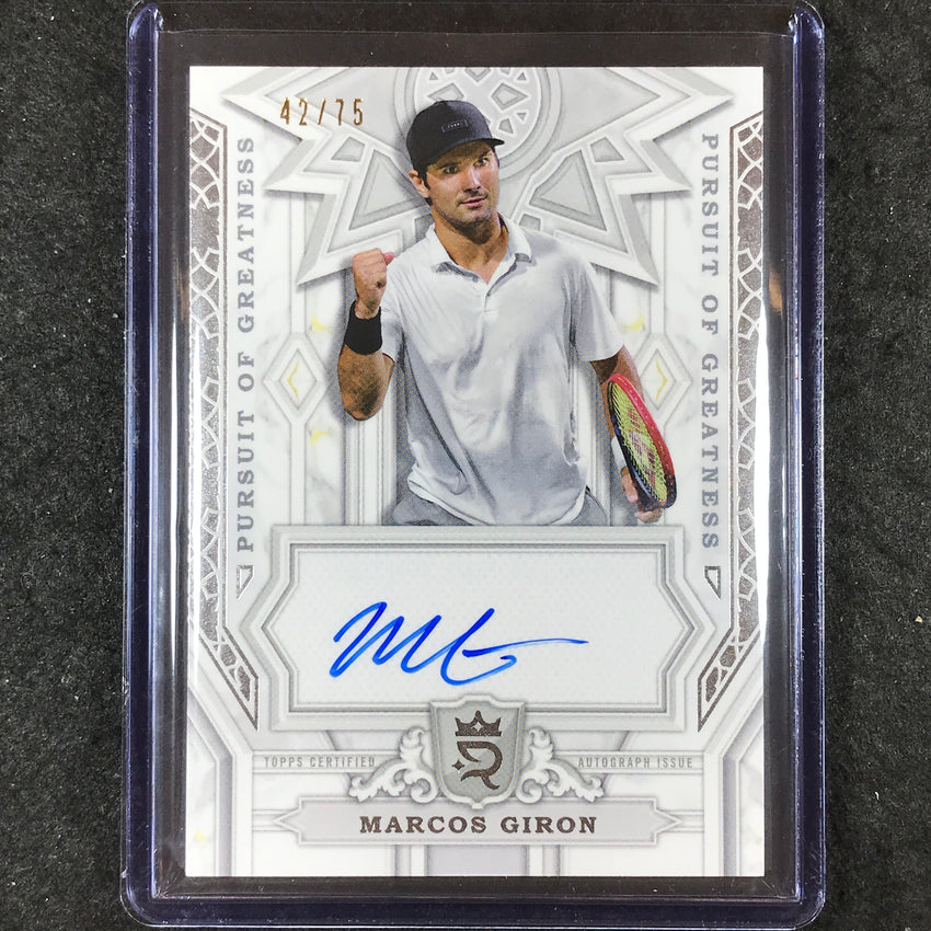 2024 Topps Royalty Tennis MARCOS GIRON Pursuit of Greatness Auto Base 42/75