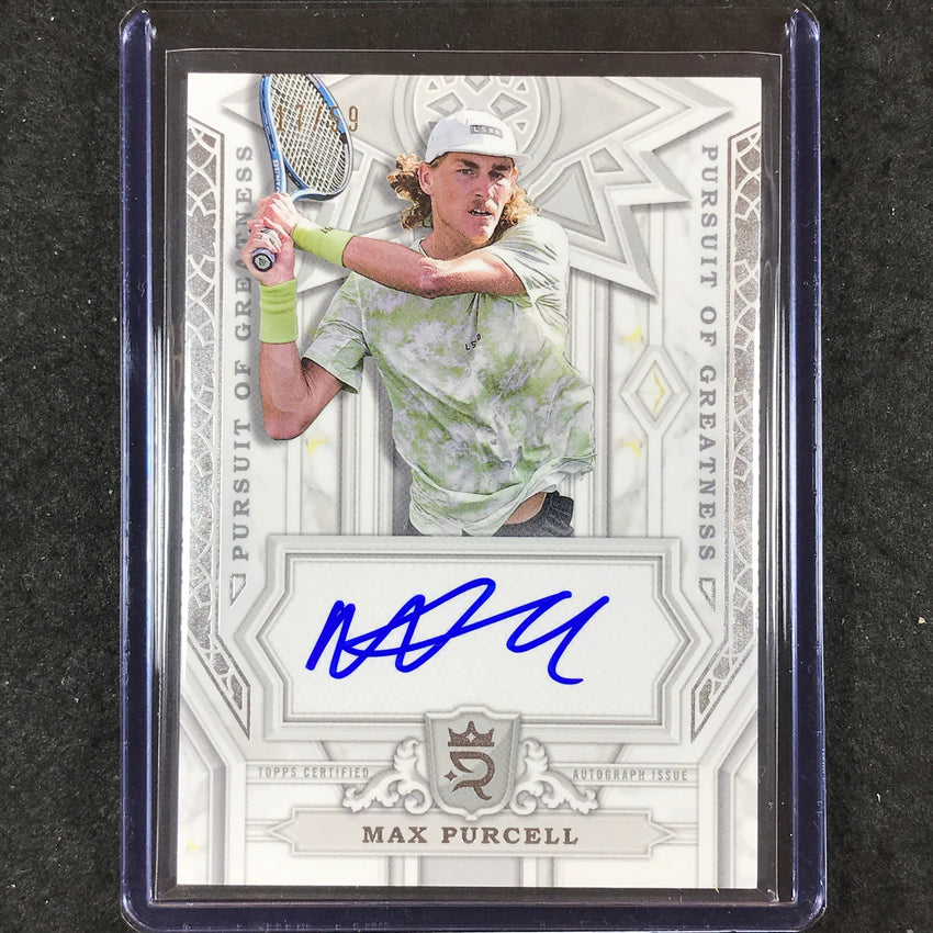 2024 Topps Royalty Tennis MAX PURCELL Pursuit of Greatness Auto Base 17/59