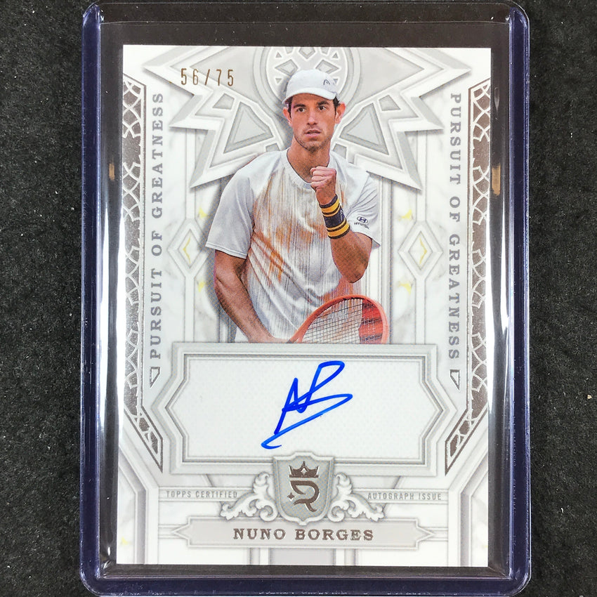 2024 Topps Royalty Tennis NUNO BORGES Pursuit of Greatness Auto Base 56/75