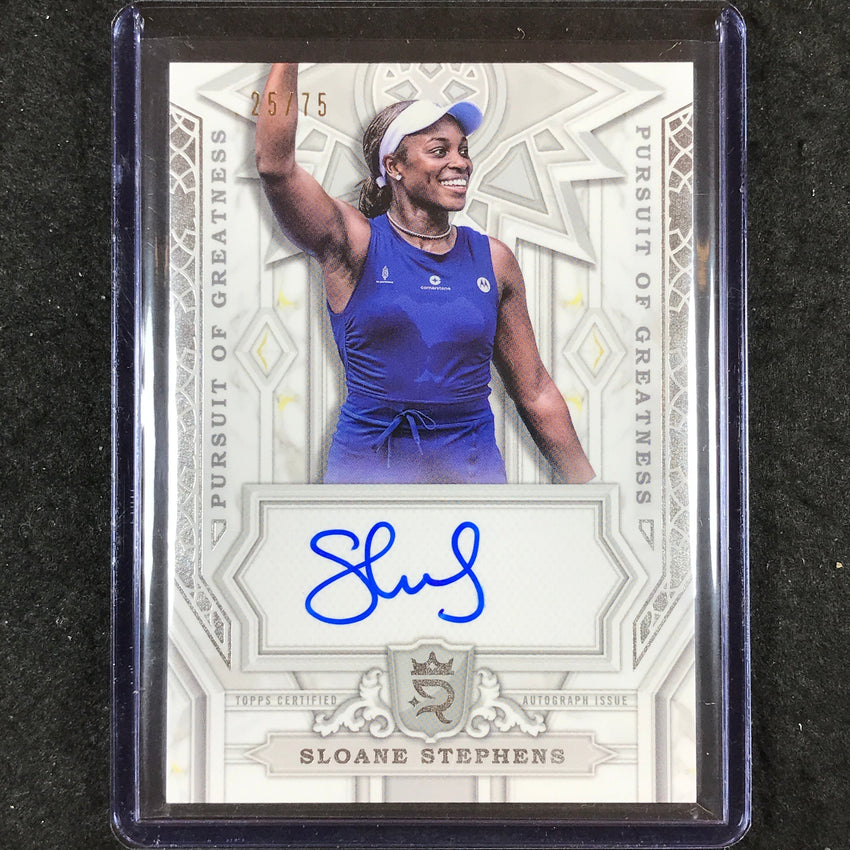 2024 Topps Royalty Tennis SLOANE STEPHENS Pursuit of Greatness Auto Base 25/75