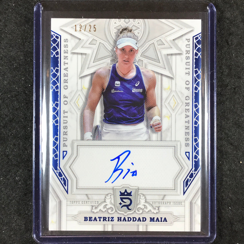 2024 Topps Royalty Tennis BEATRIZ HADDAD MAIA Pursuit of Greatness Auto 12/25