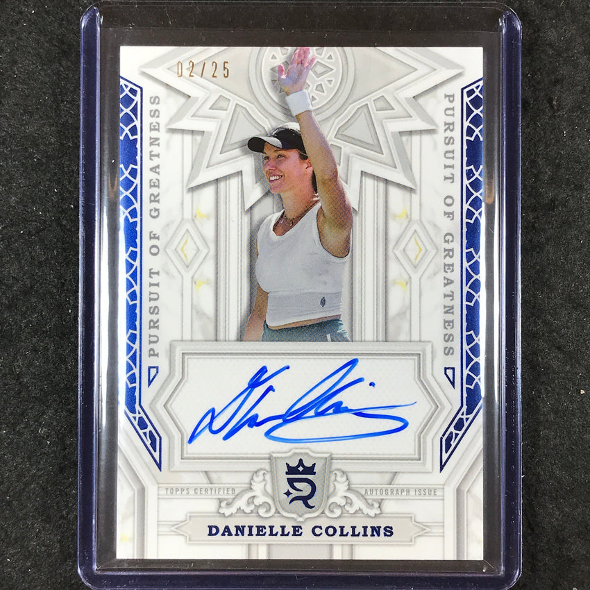 2024 Topps Royalty Tennis DANIELLE COLLINS Pursuit of Greatness Auto Blue 2/25