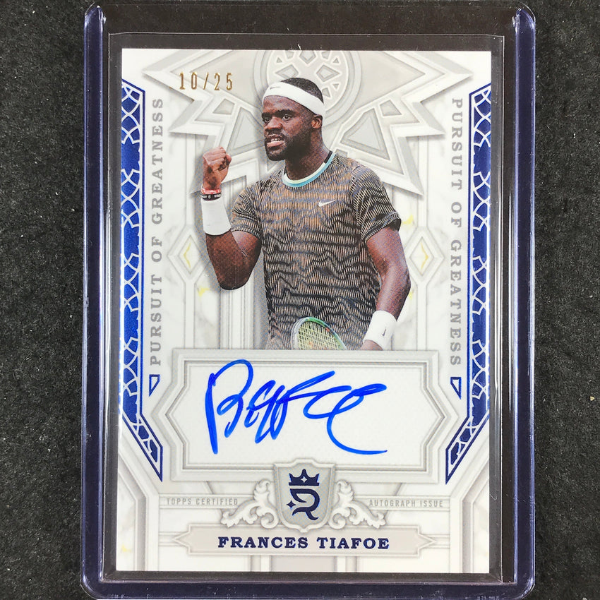 2024 Topps Royalty Tennis FRANCES TIAFOE Pursuit of Greatness Auto Blue 10/25