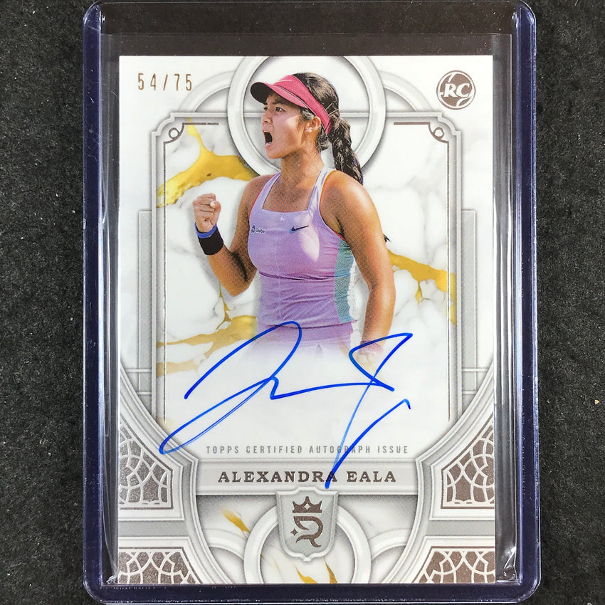 2024 Topps Royalty Tennis ALEXANDRA EALA Rookie Autograph Base 54/75
