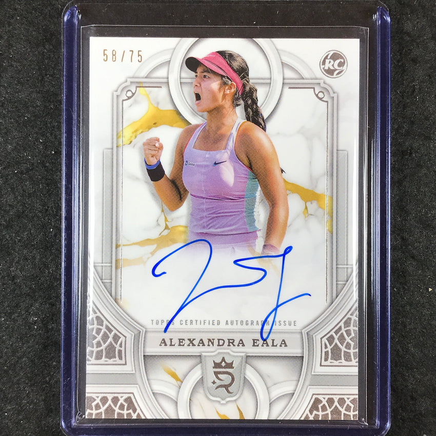 2024 Topps Royalty Tennis ALEXANDRA EALA Rookie Autograph Base 58/75