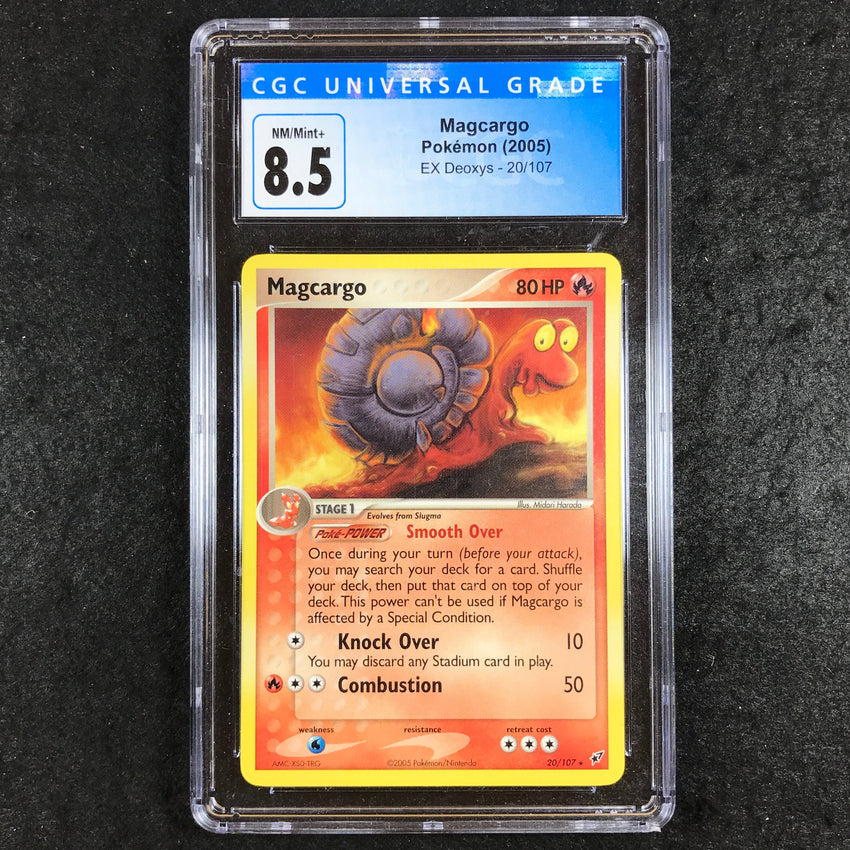 CGC 8.5 Magcargo - 20/107 - Rare EX Deoxys 010