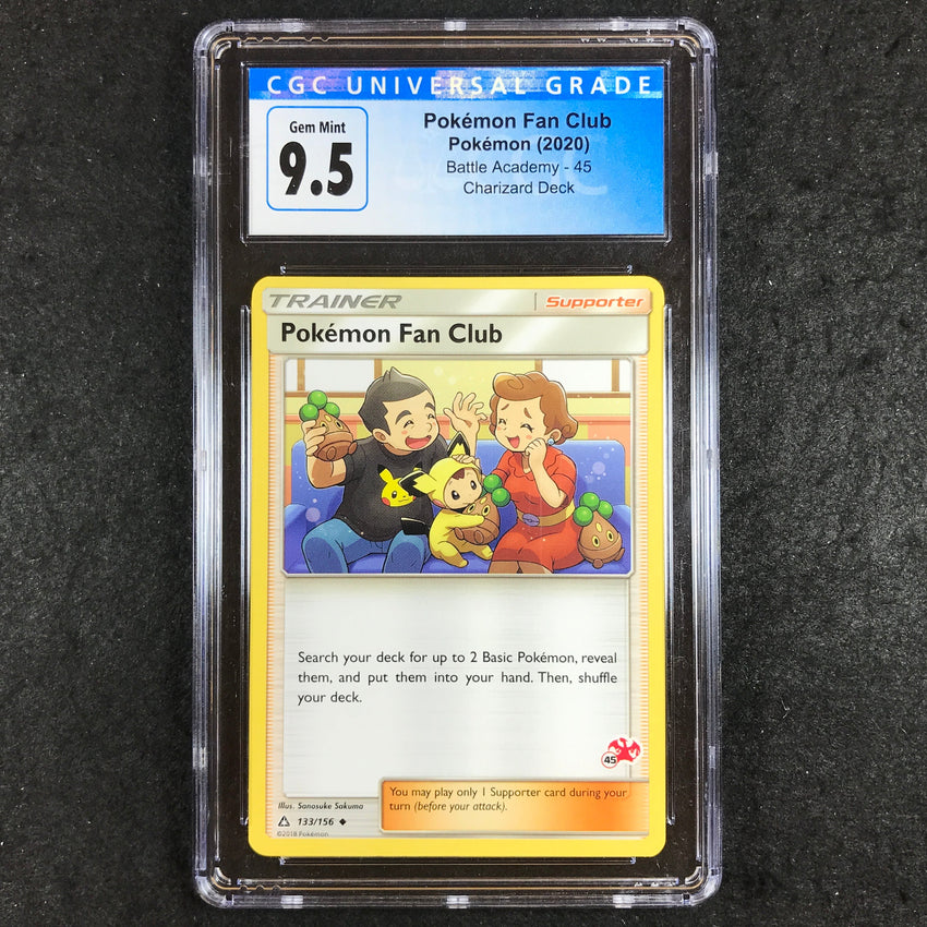 CGC 9.5 Pokemon Fan Club - 133/156 - Battle Academy Charizard Deck 400