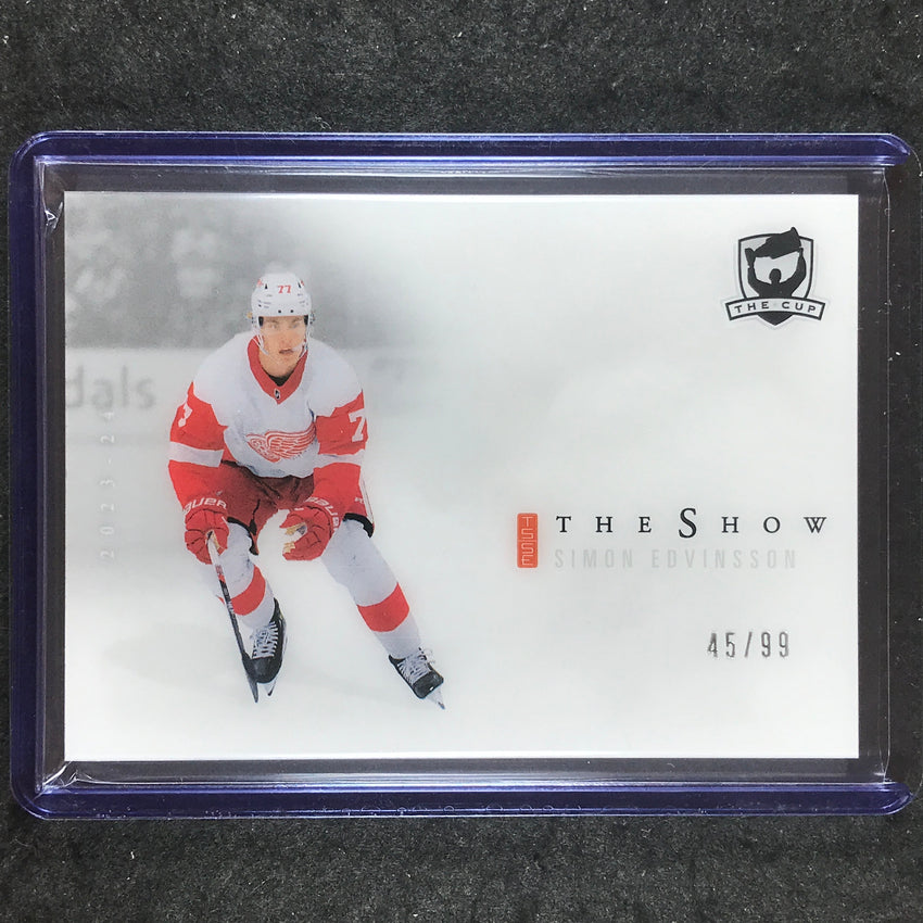 2023-24 The Cup Hockey SIMON EDVINSSON The Show White Rookies 45/99