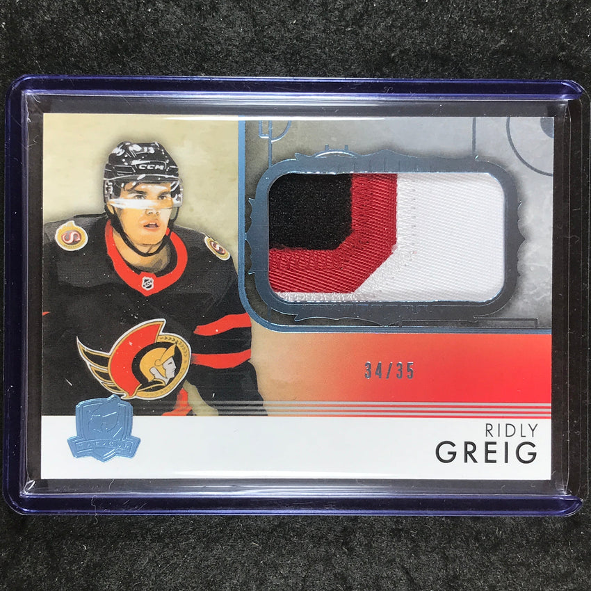 2023-24 The Cup Hockey RIDLY GREIG Rookie Rink Gallery Patch 34/35