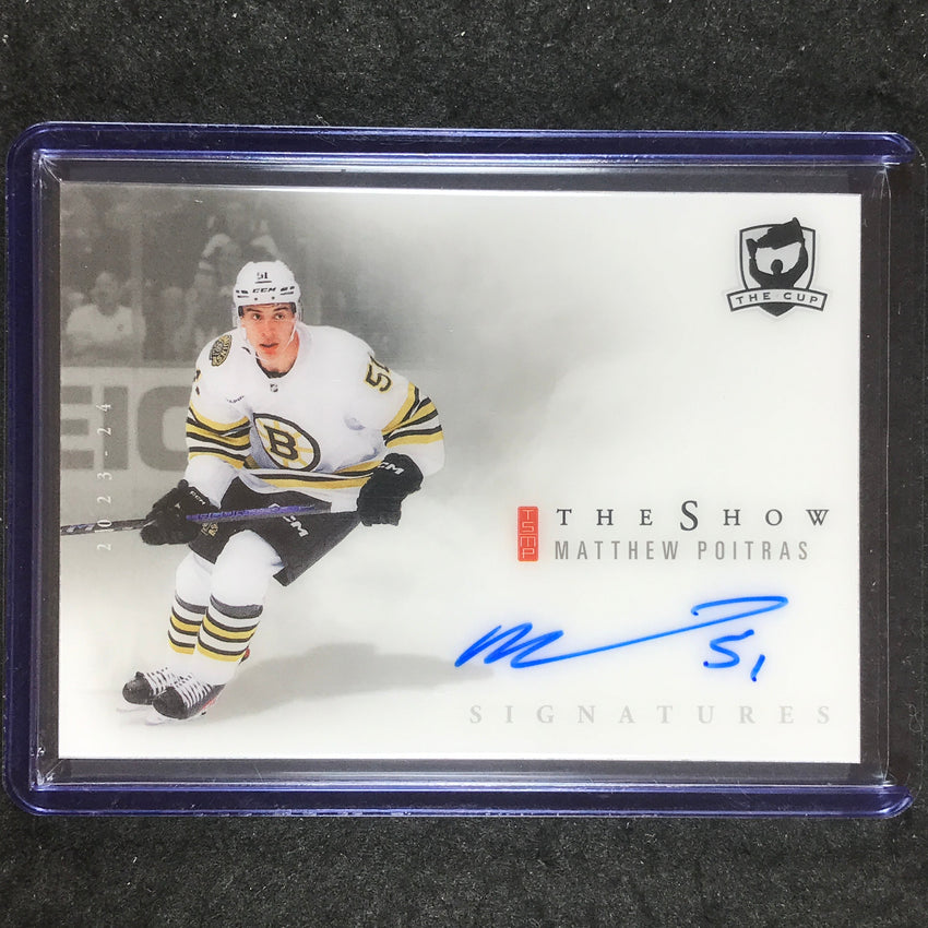 2023-24 The Cup Hockey MATTHEW POITRAS The Show White Rookie Auto #SW-MP