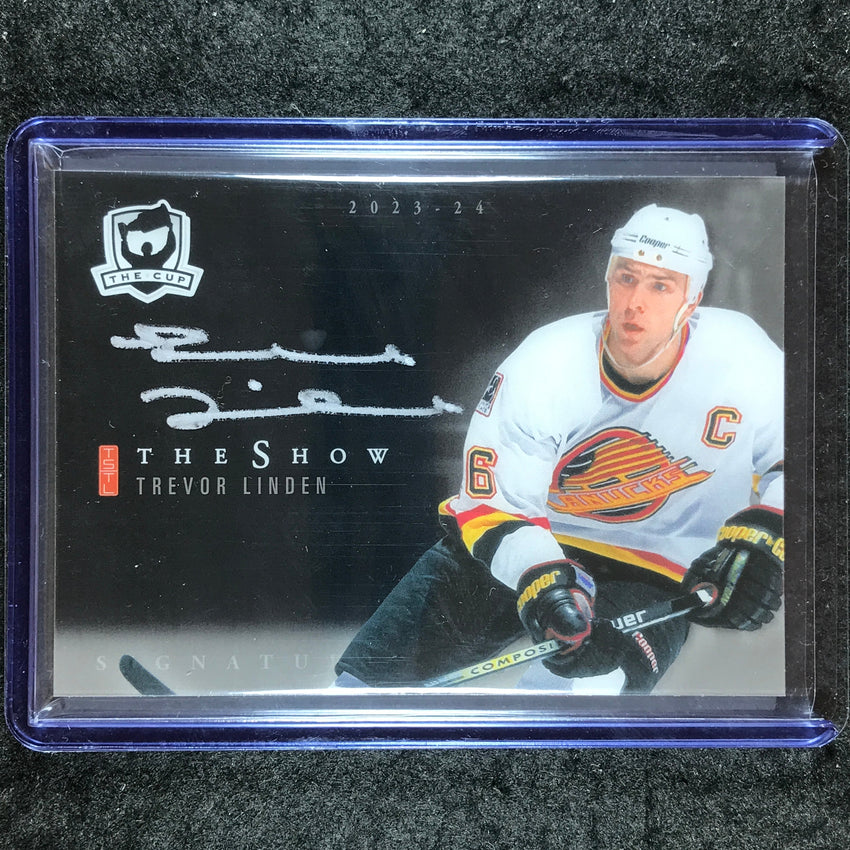 2023-24 The Cup Hockey TREVOR LINDEN The Show Black Legends Auto #SB-TL