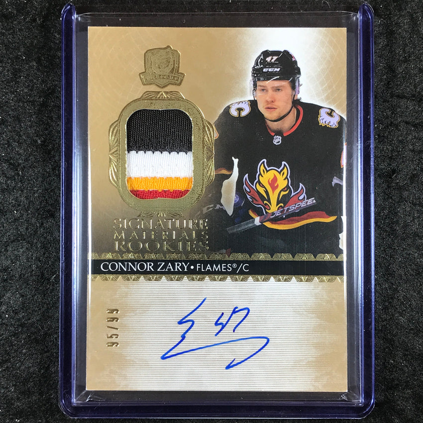 2023-24 The Cup Hockey CONNOR ZARY Signature Materials Rookie Patch Auto 95/99