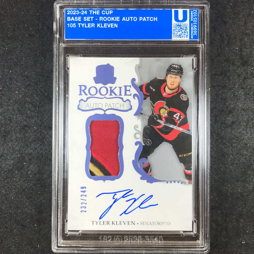 2023-24 The Cup Hockey TYLER KLEVEN Rookie Patch Auto ENCASED 232/249 [ENCASED]