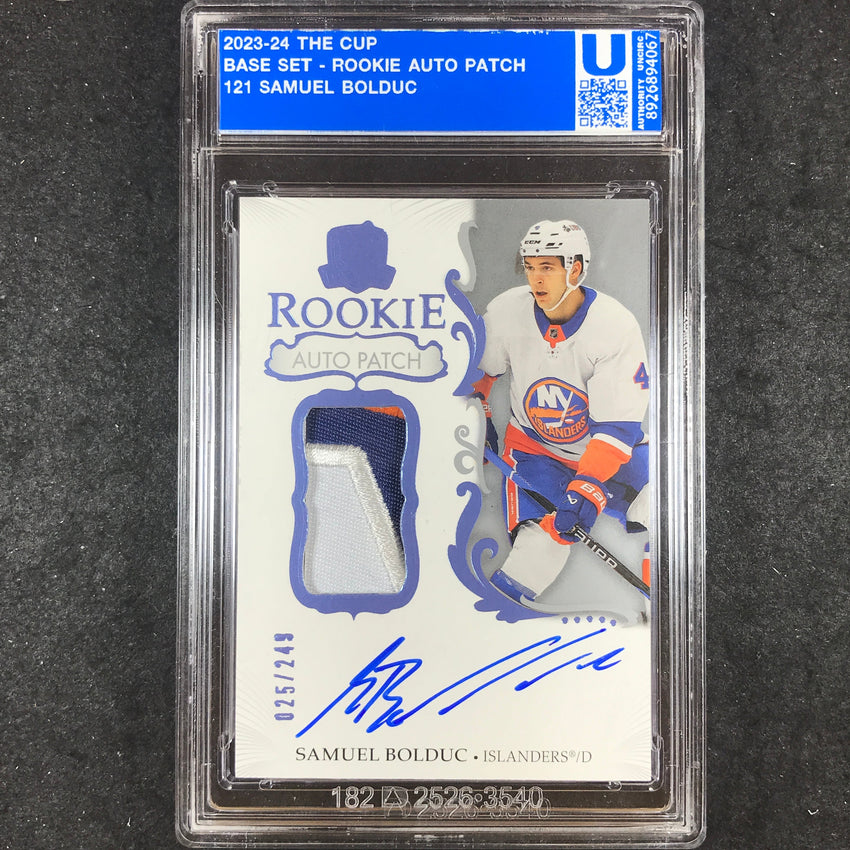 2023-24 The Cup Hockey SAMUEL BOLDUC Rookie Patch Auto 25/249 [ENCASED]