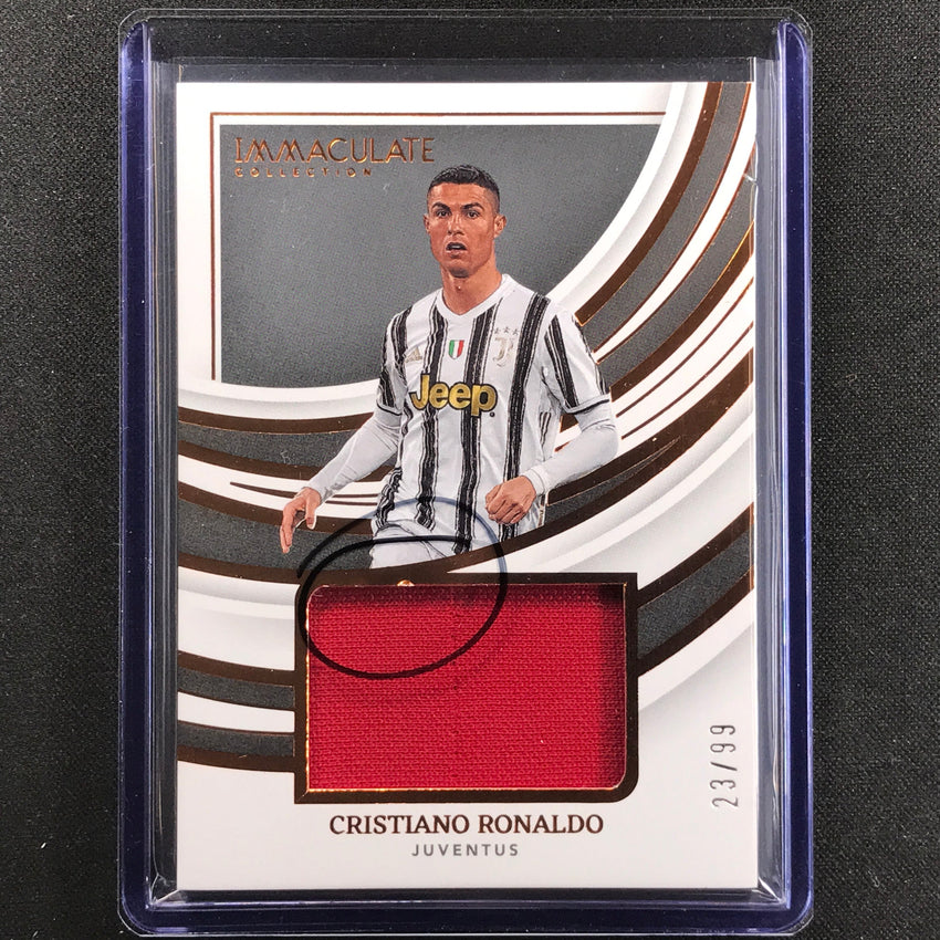 2022-23 Immaculate Cristiano Ronaldo Remarkable Memorabilia Jersey Relic 23/99