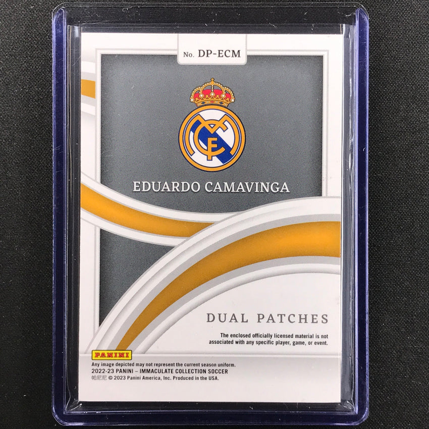 2022-23 Immaculate Eduardo Camavinga Dual Patches Relic Patch Holo Gold 1/2