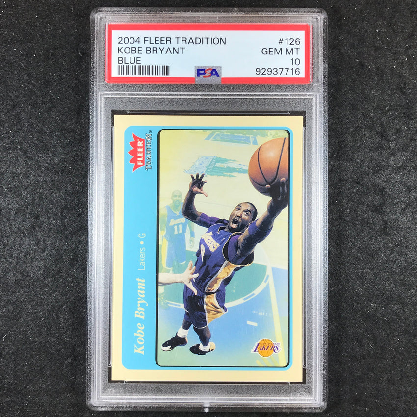 2004-05 Fleer Tradition KOBE BRYANT Blue #126 PSA 10 (716)